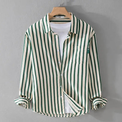 Parker Men's Striped Long Sleeve Shirt - Vonnera