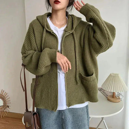 Women's Hooded Zip Cardigan - Vonnera