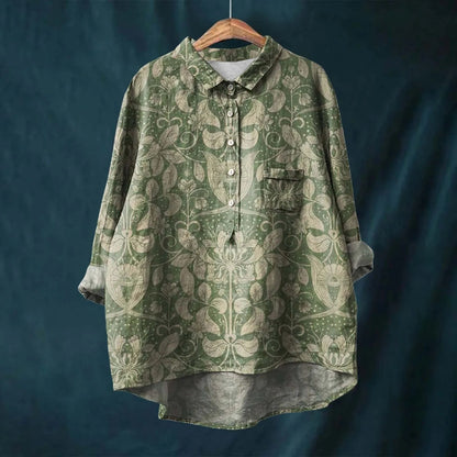 Women's Printed Button Down Shirt - Vonnera