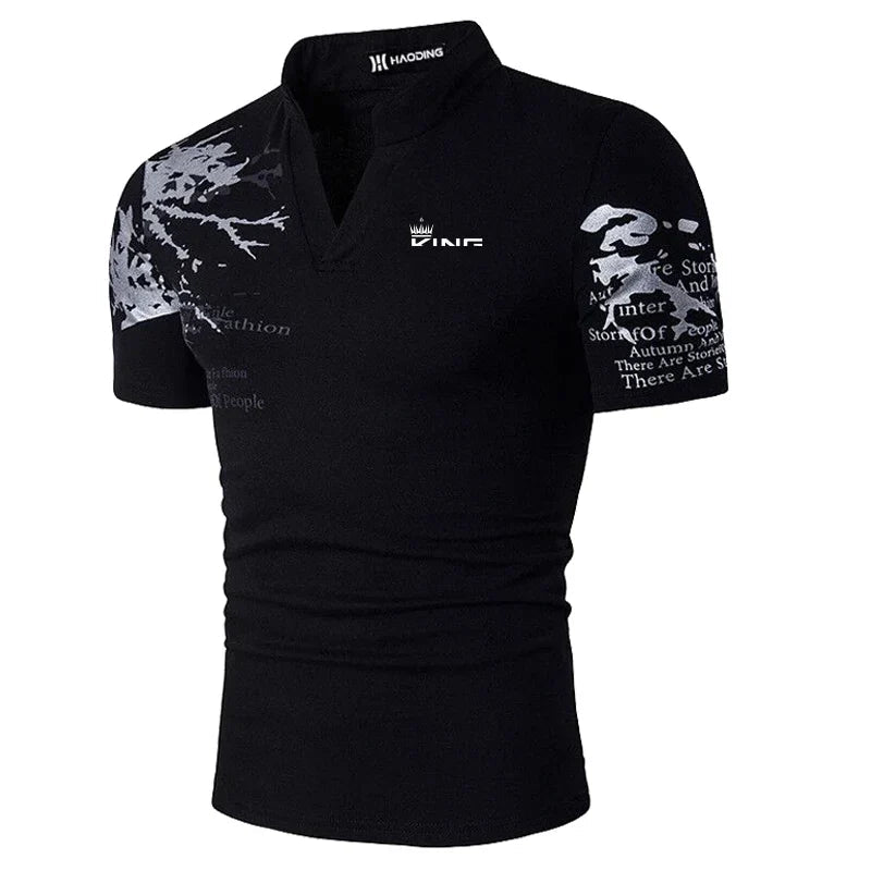 Image of Patrick | Men's V-Neck Polo Shirt