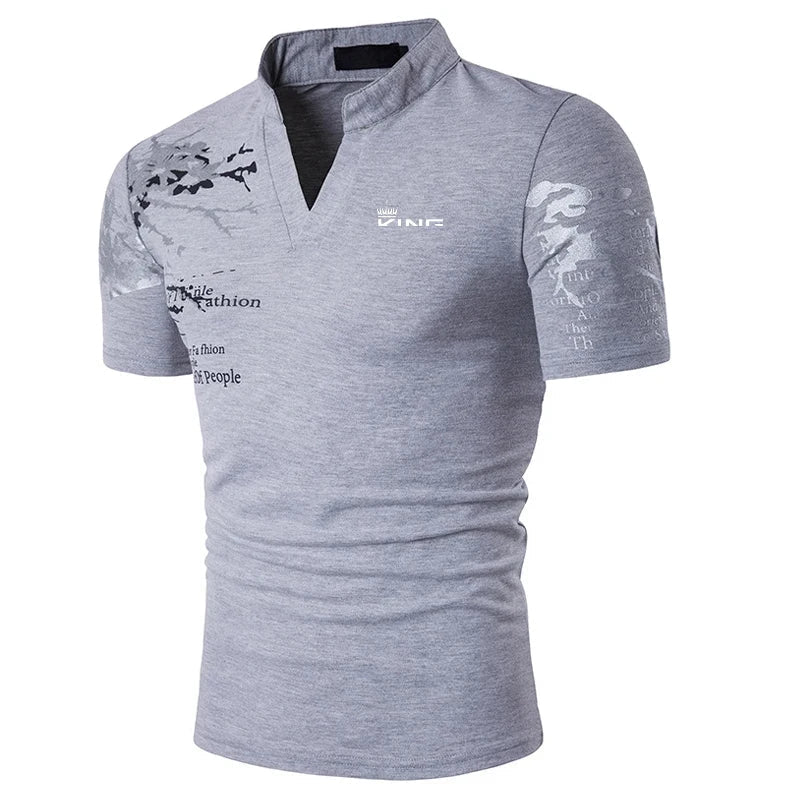 Image of Patrick | Men's V-Neck Polo Shirt