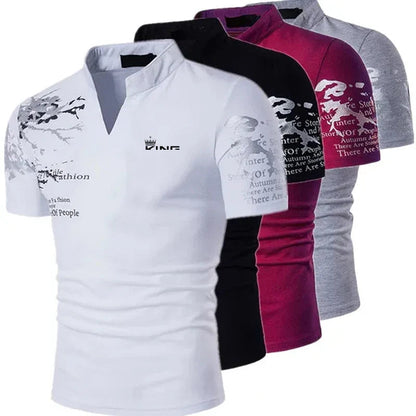 Image of Patrick | Men's V-Neck Polo Shirt