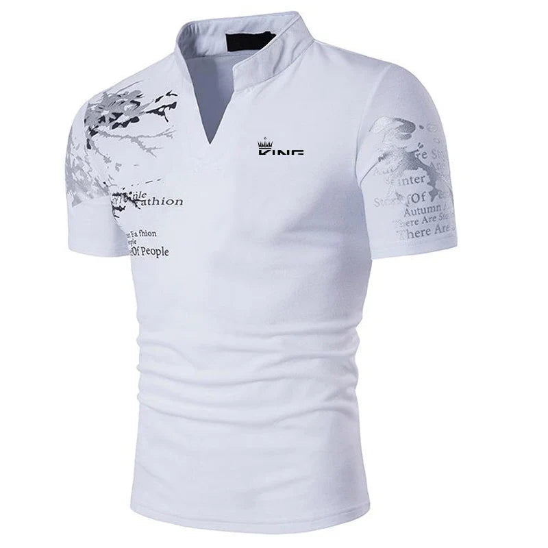 Image of Patrick | Men's V-Neck Polo Shirt