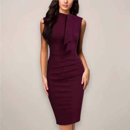 Peggy Women's Sleeveless Midi Dress - VibreMode