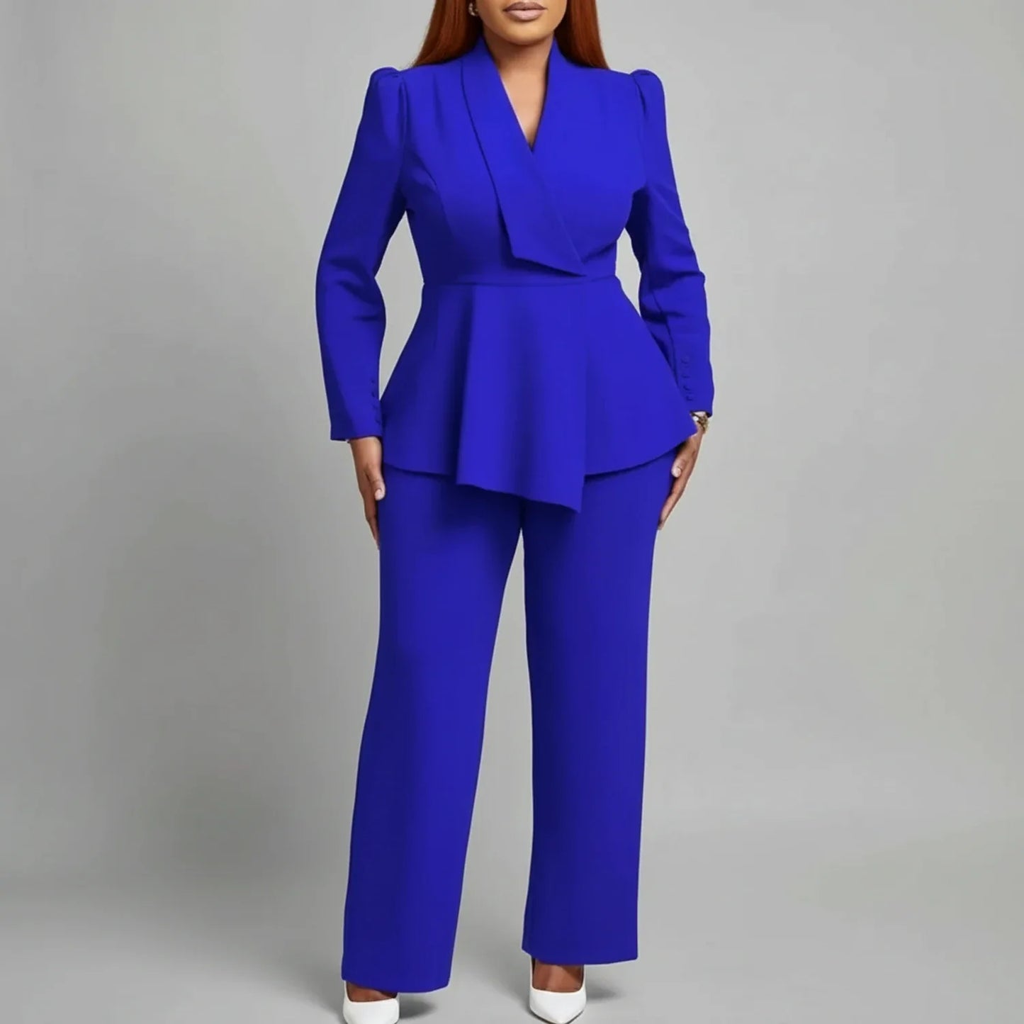 Women's Peplum Blazer Suit