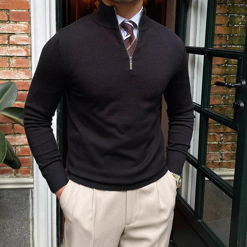 Perry Men's Quarter Zip Sweater - Vonnera