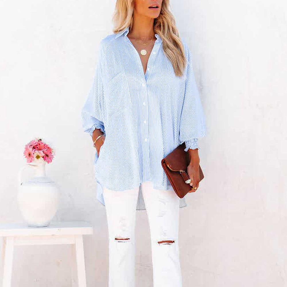 Women's Oversized Cotton Blouse - Vonnera