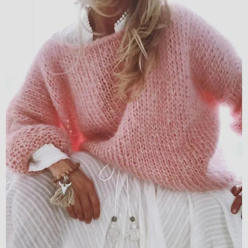 Women's Knitted Sweater Long Sleeves