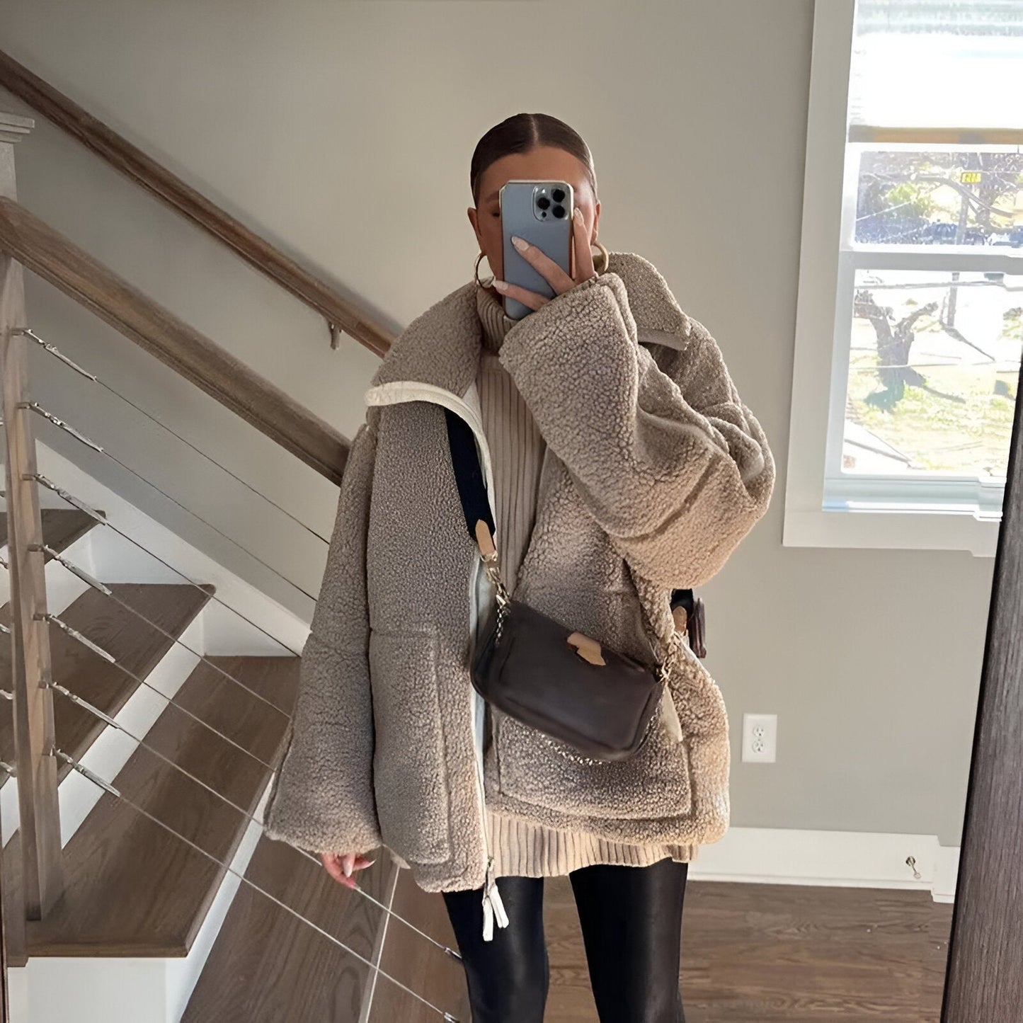 Women's Teddy Fleece Jacket Cozy Outerwear