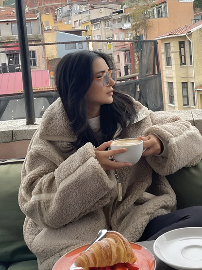 Women's Teddy Fleece Jacket Cozy Outerwear