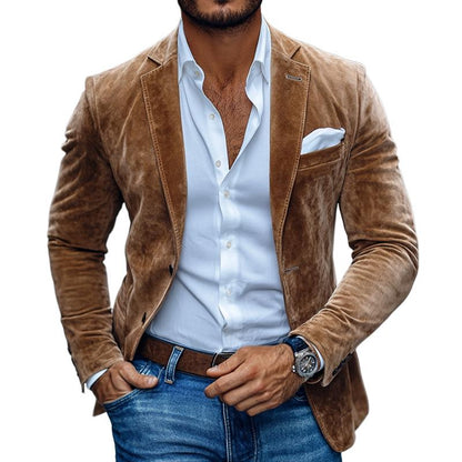 Men's Suede Blazer - Vonnera