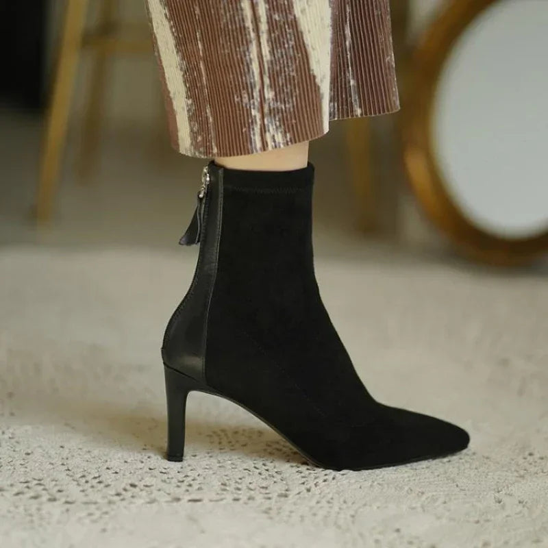 Women's Pointed Toe Ankle Boots Suede - Vonnera