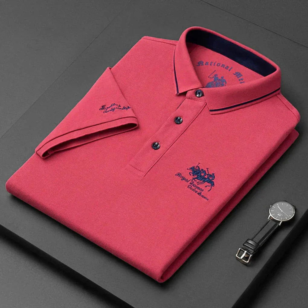 Men's Polo Shirt Casual Cotton
