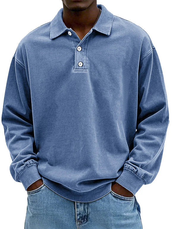 Maxime Men's Long Sleeved Polo Shirt - Vonnera