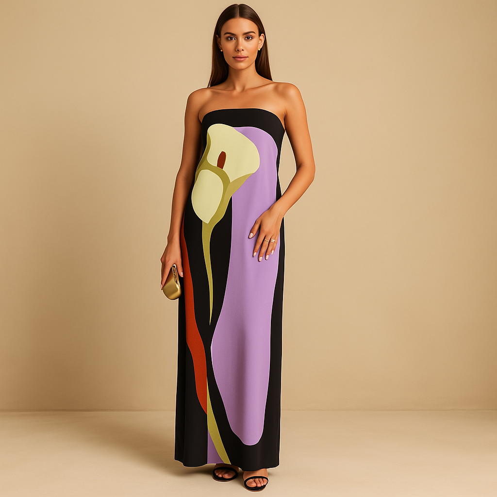Women’s printed summer dress with flattering fit and airy design, perfect for vacations, casual outings, and warm weather occasions.