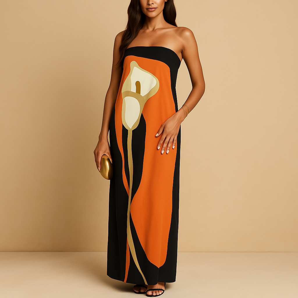 Women’s printed summer dress with flattering fit and airy design, perfect for vacations, casual outings, and warm weather occasions.