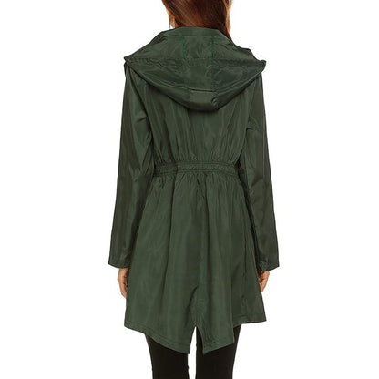 Women's Waterproof Windbreaker Jacket Lightweight Breathable Navy