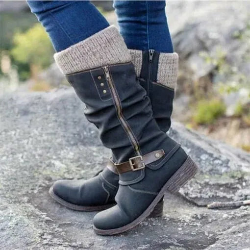Women's Winter Boots Knit Cuff - Vonnera