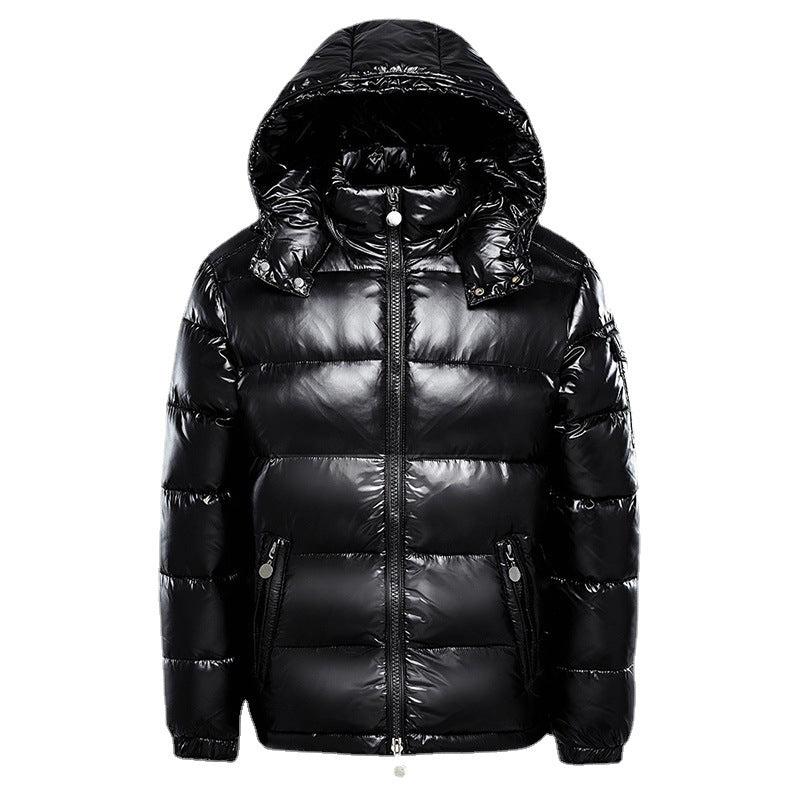 Men's Puffer Jacket Warm Lightweight Insulated Black