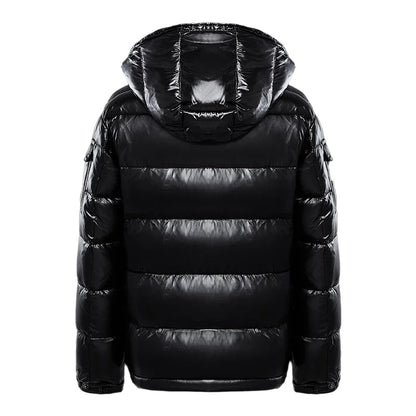 Men's Puffer Jacket Warm Lightweight Insulated Black - Vonnera