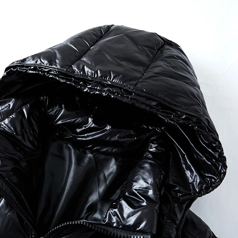 Men's Puffer Jacket Warm Lightweight Insulated Black