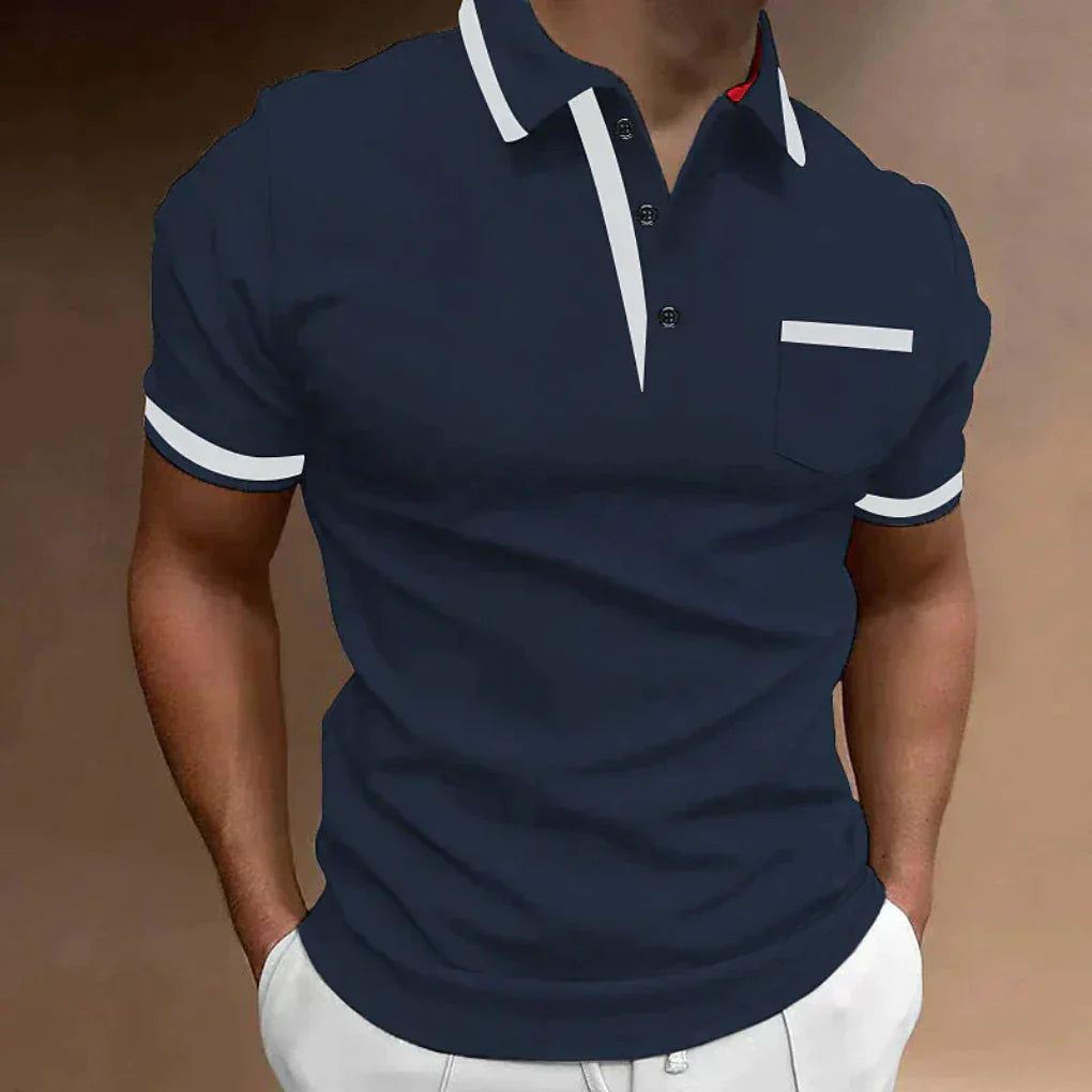 Men's Polo Shirt Cotton Casual White