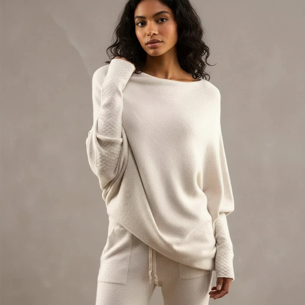 Women's Oversized Sweater Wide Neck - Vonnera