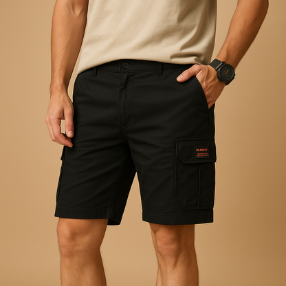 Men’s quick dry cargo shorts with multiple pockets, ideal for hiking, camping, and everyday outdoor activities.