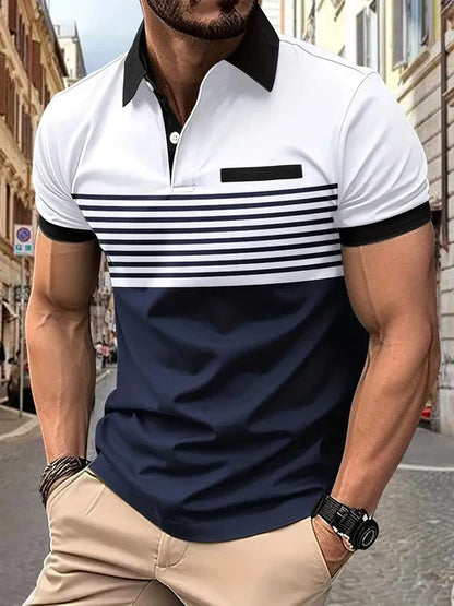 Men's Polo Shirt Breathable Comfortable Classic Fit