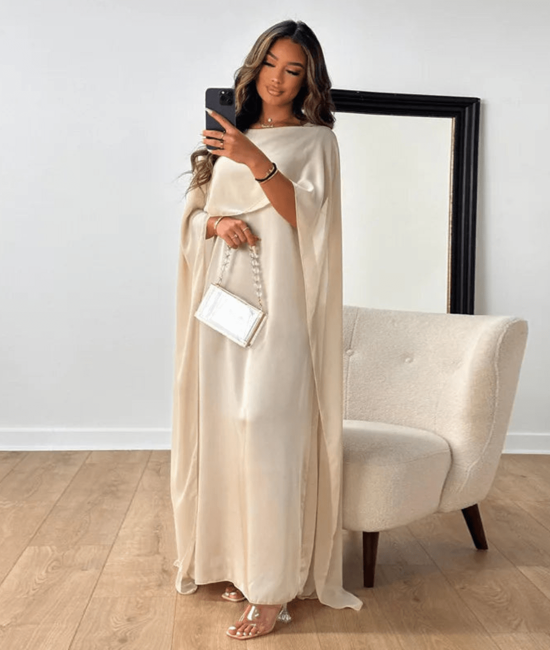 Women's Cape Maxi Dress - Vonnera