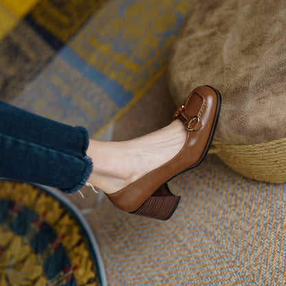 Women's Block Heel Slip-On Shoes - Vonnera