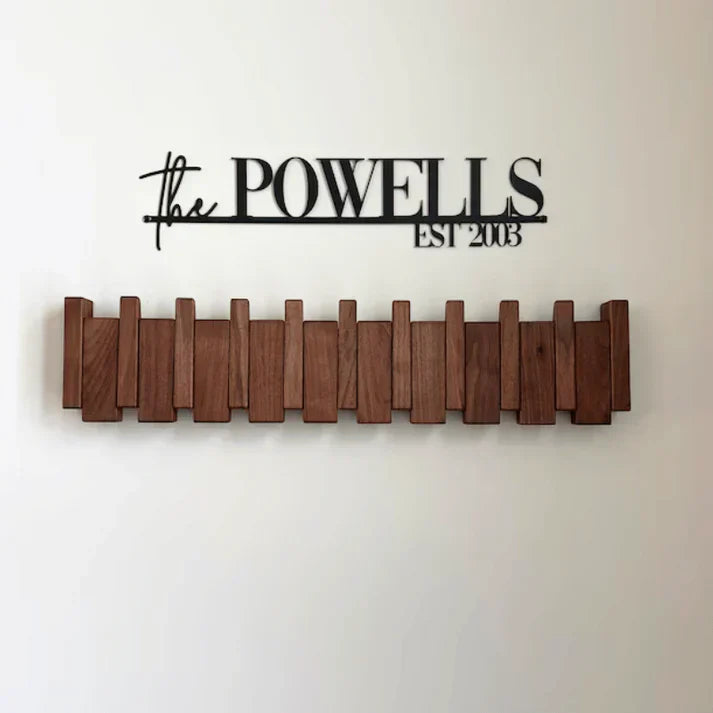Wooden Wall Coat Rack Musical Design - Vonnera