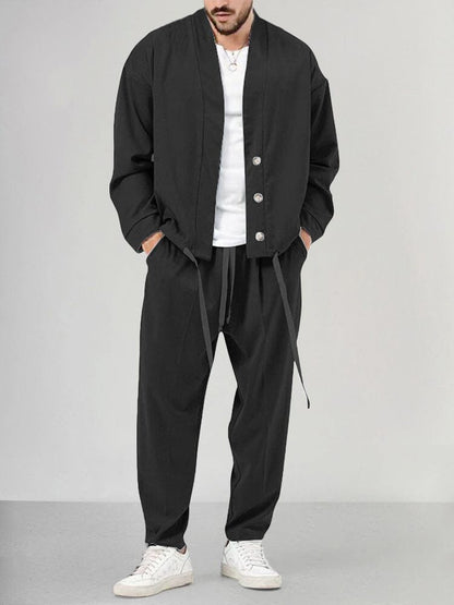 Image of Randy | Men's Drawstring Casual Loungewear Set