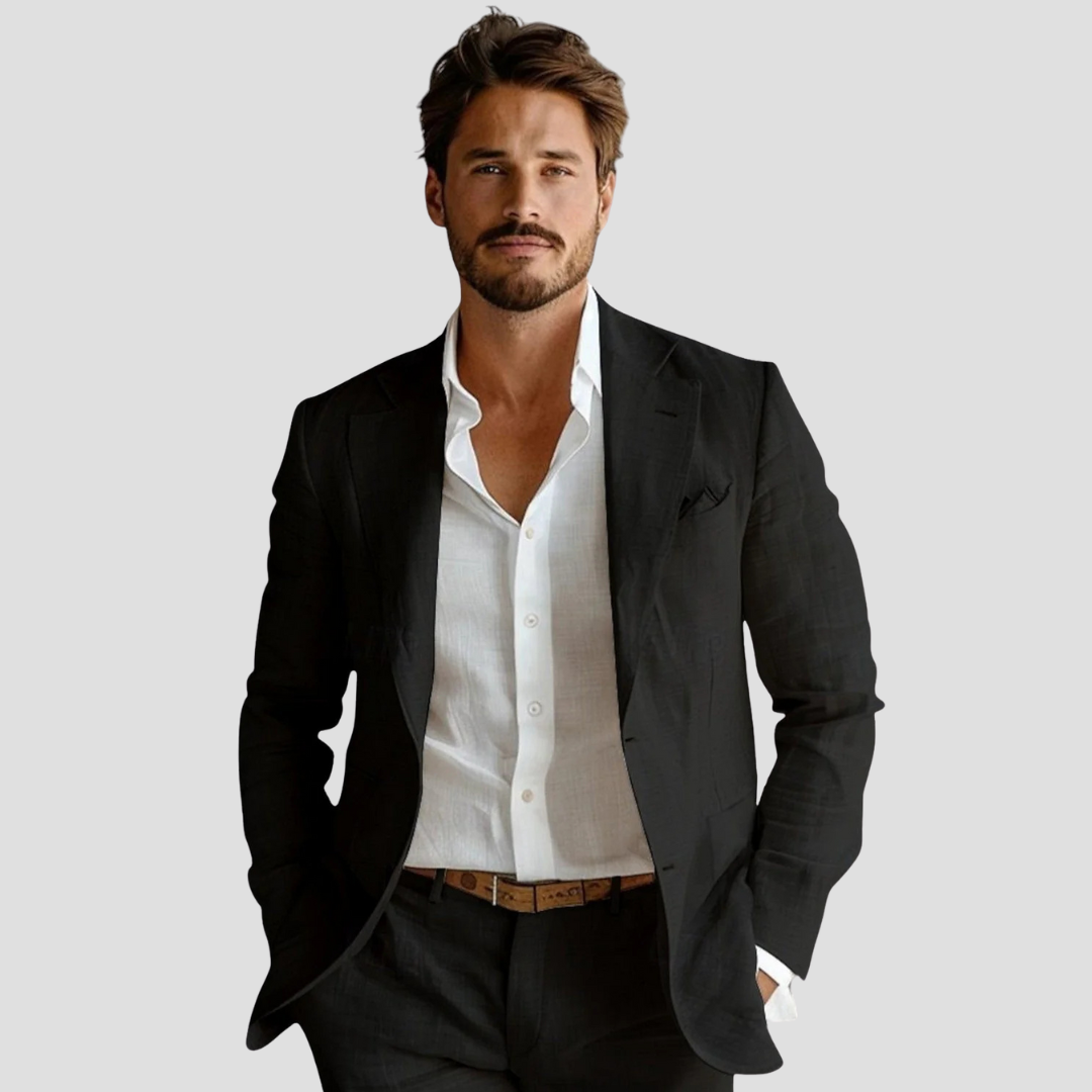 Raphael Men's Classic Wool Blazer - Vonnera
