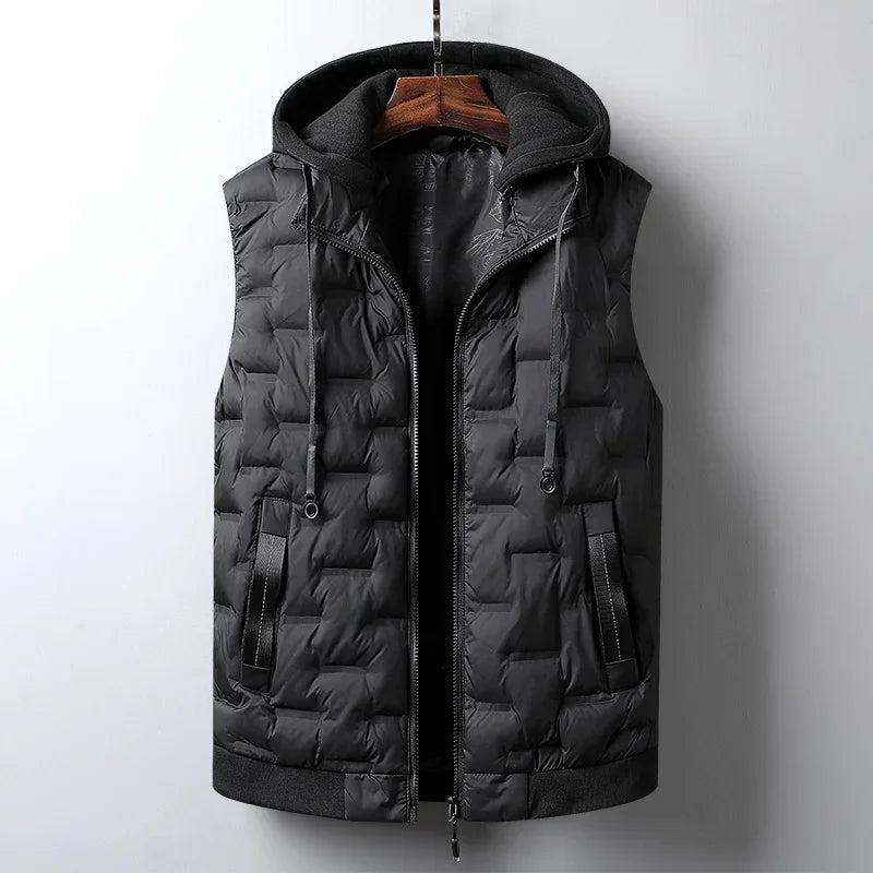 Raphael Men's Puffer Vest Hooded - Vonnera