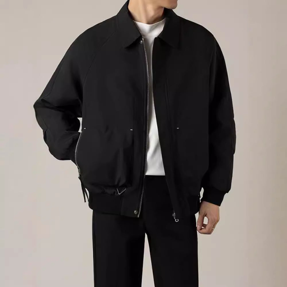 Image of Raphael | Men's Zip-Up Bomber Jacket