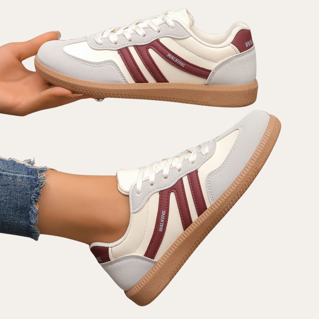 Women's Faux Leather Sneakers Comfortable