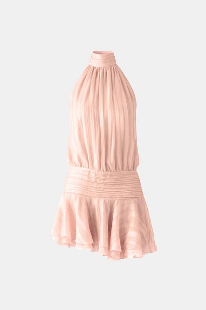 Image of Reba | Women's Sleeveless Halter Mini Dress