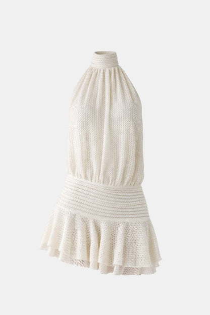 Image of Reba | Women's Sleeveless Halter Mini Dress