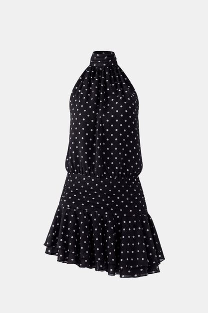 Image of Reba | Women's Sleeveless Halter Mini Dress