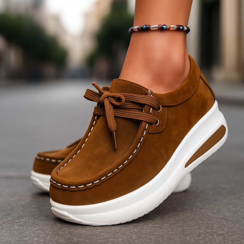 Image of Rebecca | Women's Lace-Up Platform Shoes