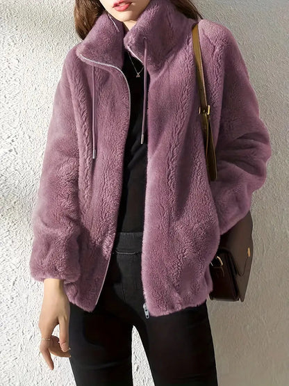 Rebecca Women's Casual Zip Coat - Vonnera