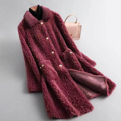 Victoria Couture Shearling Coat