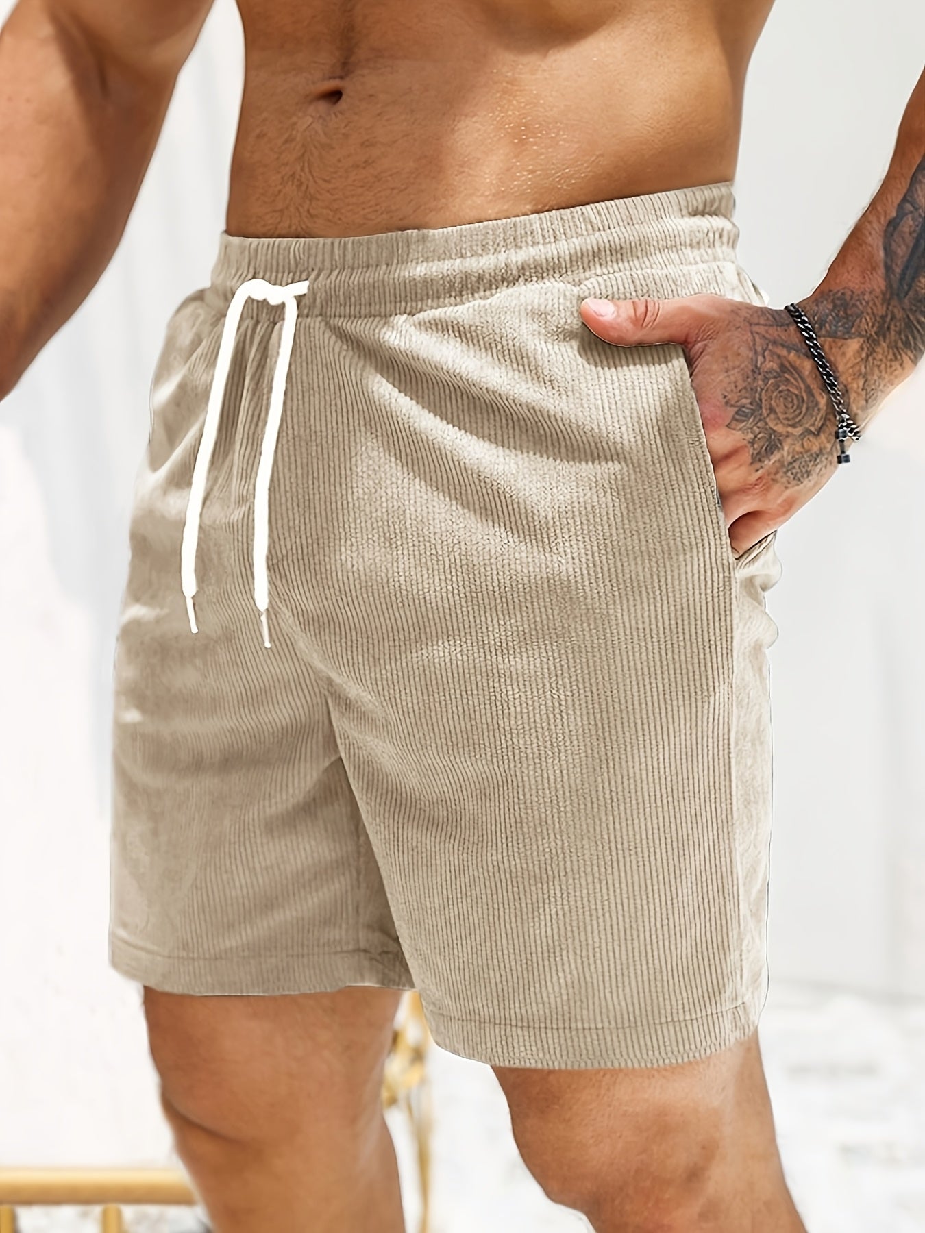 Men's Relaxed Fit Drawstring Shorts - Vonnera