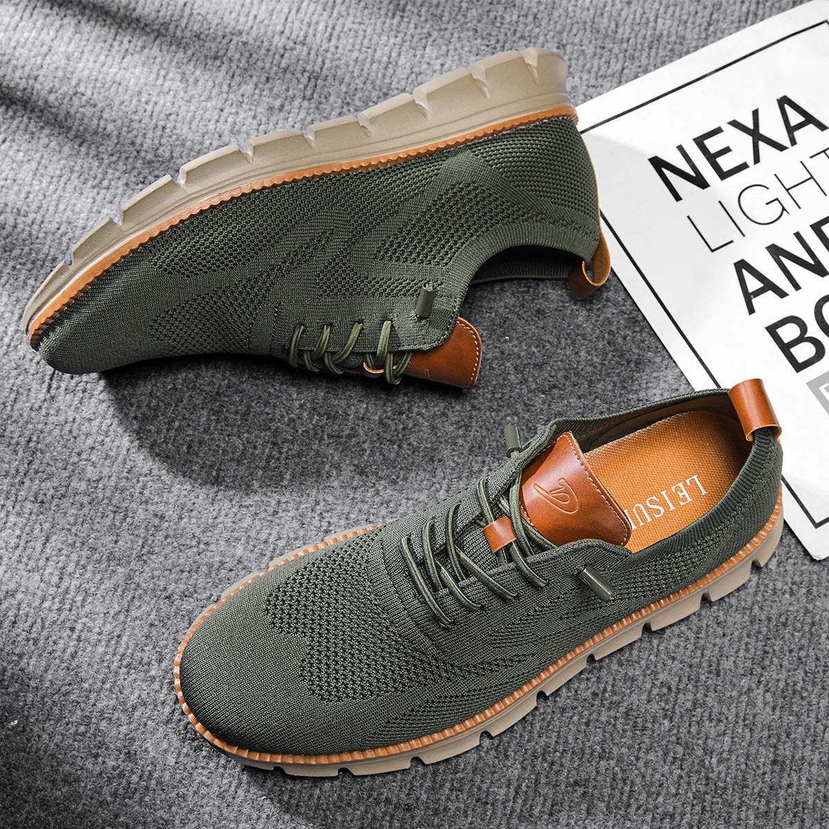 Image of Reggie | Men's Lace-Up Casual Sneakers