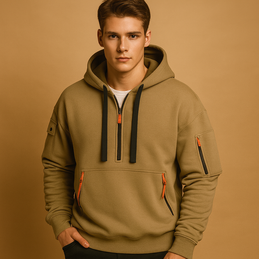 Men’s retro corduroy jacket with soft fabric, practical pockets, and a timeless fit, ideal for autumn and winter outfits.