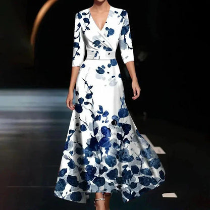 Reverie – Floral Belted Kaftan Maxi Dress
