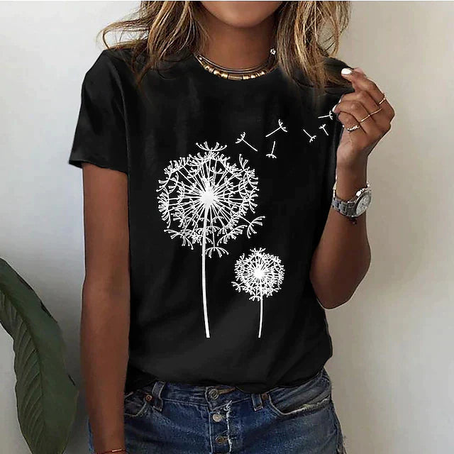 Women's Graphic Crew Neck T-Shirt - Vonnera