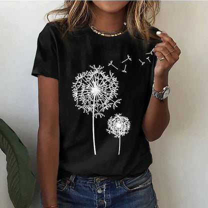 Women's Graphic Crew Neck T-Shirt - Vonnera