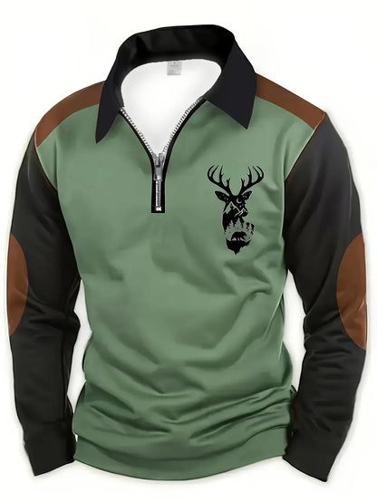Image of Richard | Men's Half Zip Pullover Sweater